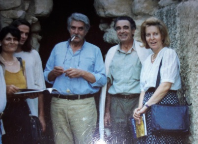 Από αριστερά: Άννα Ζεβελάκη,Διογ.Βεριγάκης,Γίννης Σακελλαράκης, Νίκος και Νίκη Βριγάκη